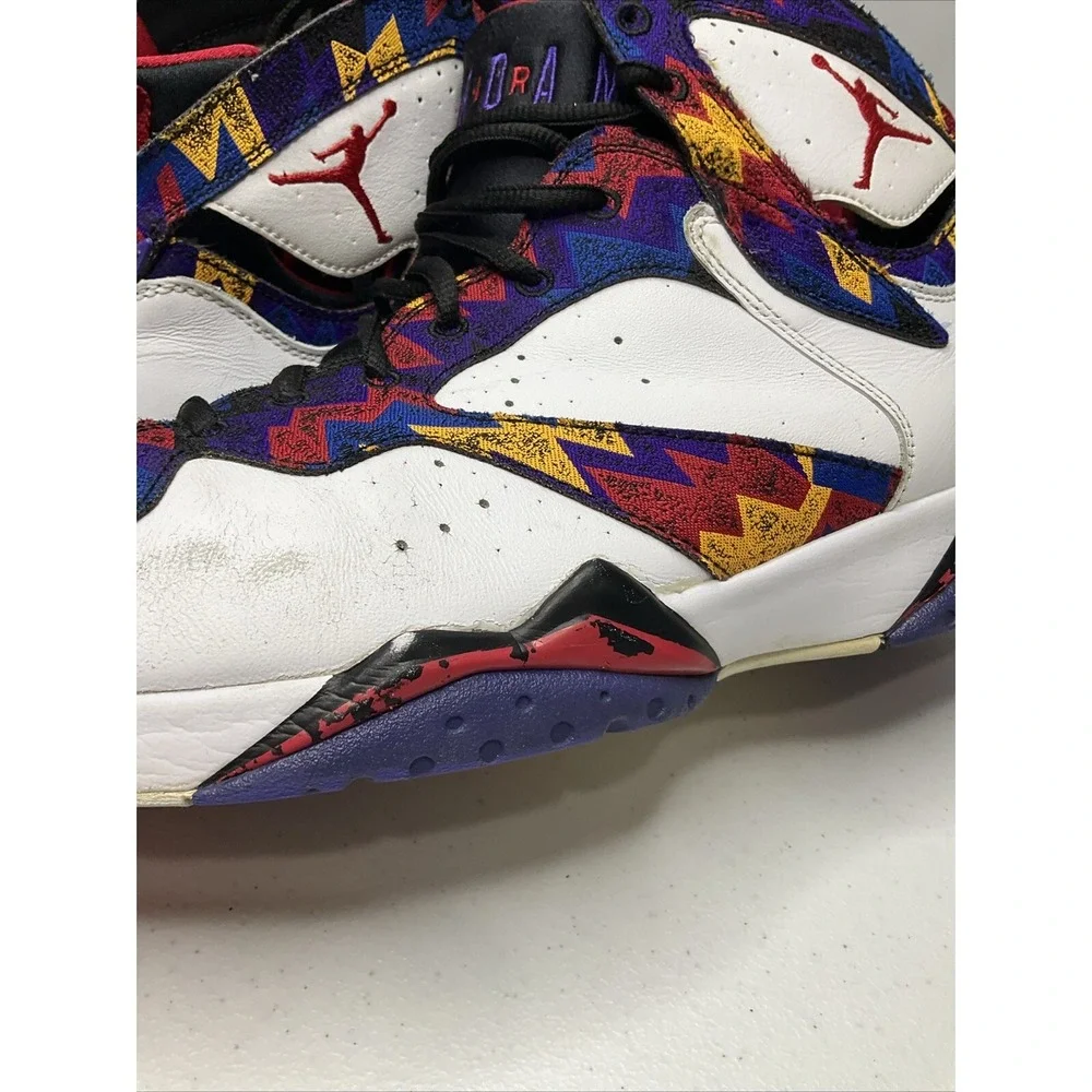Nike Jordan 7 Retro Sneakers Men Size 13 Nothing But Net 2015 Y2K Shoes